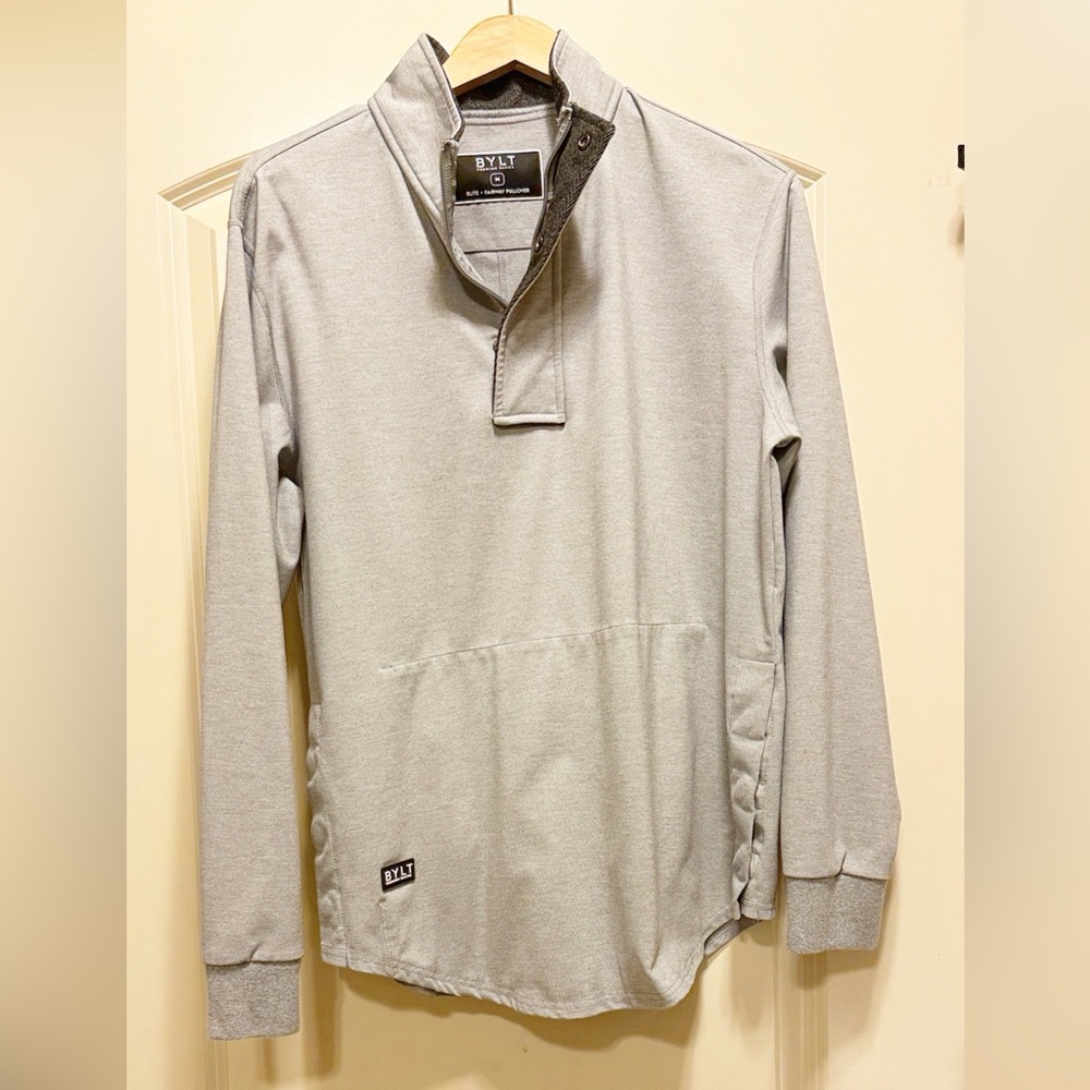 BYLT Basics Elite+ Heather Gray Performance Pullover Men’s Medium